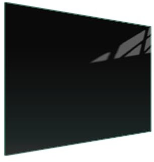 DarHaus Herdabdeckplatte Abdeckung Ceranfeld Abdeckplatte Schneidebrett 1-Teilig 70x52 cm Schwarz