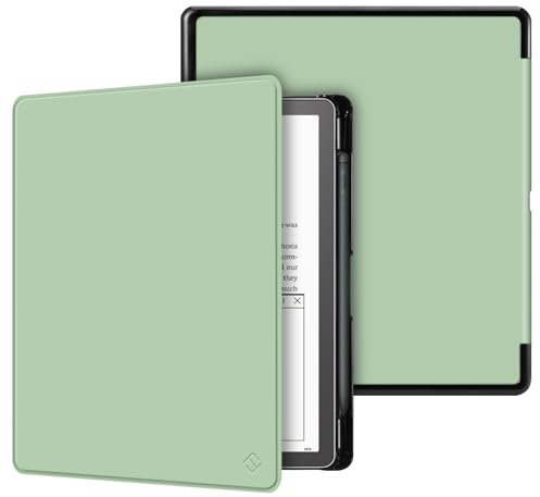 FINTIE Custodia per Kindle Scribe 10,2 Pollici (Modello 2024/2022) con Pen Holder - Sottile Leggero Protettiva Cover con Auto Sveglia/Sonno,Verde