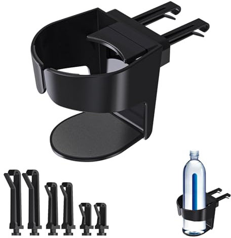 Niaciswe Porte-Gobelet de Ventilation de Voiture 2 Pièces Porte Gobelet Voiture Porte Gobelet Réglable Support Gobelet Voiture Porte-gobelets Réglables Porte-gobelet de Voiture Réglable pour Grille