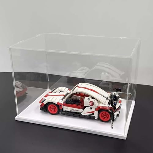 WhamtL Acryl Vitrine Kleine Verschließbare Acryl-Vitrine, Alternative Glasvitrine mit Durchsichtigen Aufbewahrungsbehältern, Staubdichte Organizer-Koffer aus Kunststoff(30x30x40cm(12x12x16in))