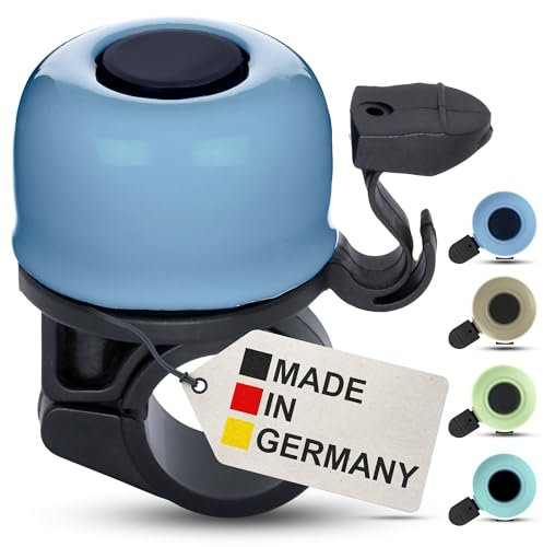 Fahrradklingel Kinder Jungen, Fahrradklingel Mädchen - Pastell Blau - Klingel Fahrrad Kinder, Klingel Kinderfahrrad, Laufrad - klingelt laut, einfache Montage
