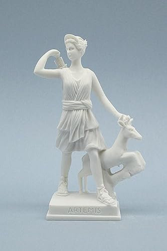 Griechische Artemis Deko Statue Klassische Museum Nachbildung Skulptur Weiß 15cm