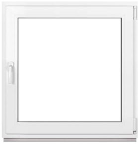 Framex Kellerfenster Fenster Kunststofffenster Weiß Breite x Höhe 100 x 100 cm (1000 x 1000 mm) 2-fach (32 mm) Dreh Kipp DIN Rechts - Premium - Alle Größen