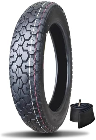 110/90-16 16 Zoll Dirtbike-Reifen mit Schlauch, 110 90 16 mit Straßenprofil für Vorder- und Hinterrad-Dirtbikes, 6 P.R., 280 kPa, 65 P, maximale Tragkraft: 290 kg
