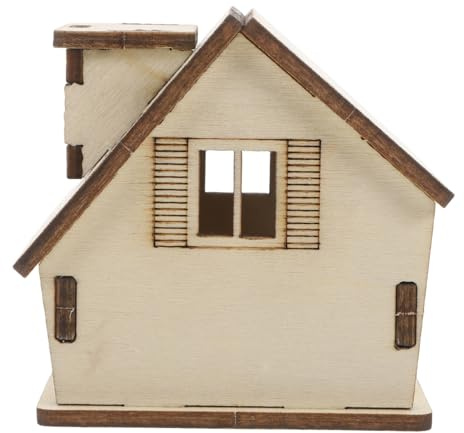 VICASKY Puppenhaus Miniatur Bausatz Holz Selbstgemacht Modellhaus Bausatz Für Kinder Erwachsene Wohnungsdekoration Pädagogisch