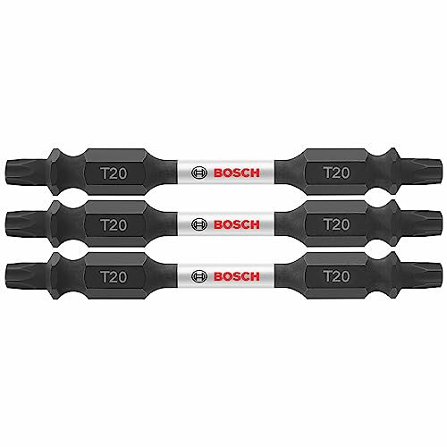 BOSCH ITDET202503 Torx-Schraubendreher-Bit, 2,5 Zoll, doppelseitig, schlagfest, 3 Stück