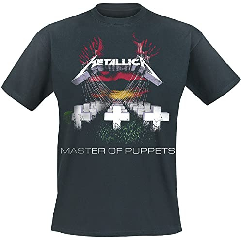 Metallica Master of Puppets Men T-Shirt Black XXL, 100% Cotton, Regular