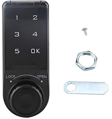 Cam Code Combination Lock Coded Cabinet in Lega di Zinco Blocco Comodo Password Cassaforte con Chiavi Cassetta di Sicurezza Elettronica Coded Locker Digitale Armadietto di Codice Sicurezza (Taglia 20)