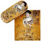 VON LILIENFELD Brillenetui Gustav Klimt Adele Kunst Motiv Etui Brille Mikrofaser Brillenputztuch Brillenbox Stabiles Hardcase Set mit Stoff bezogen