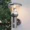 NBHANYUAN Lighting Outdoor Wall Light with Motion Sensor,SUS 304 Stainless Steel LED Outside Wall Lights Outdoor Wall Lamp Weatherproof 3000K Warm White Light for Garden,Porch,Silver,IP44 1000LM