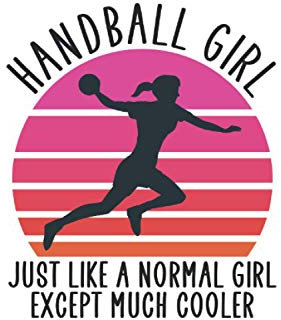 Handball girl handball sketchbook | notebook with 120 pages squared: Notebook, drawing book, 120 pages softcover (6x9 inch)