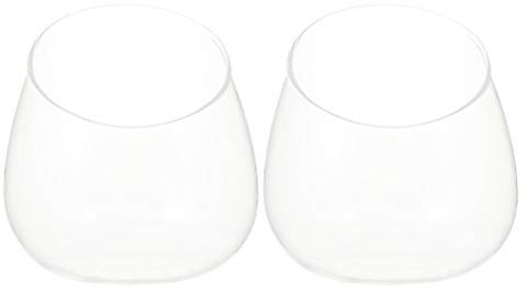YARNOW 2 Stück Glasschale Tischplatte Pflanze Terrarium Vase Dekorative Glas Schräg Geschnittene Blase Schüssel Luft Pflanze Pflanzer Kerzenhalter Miniatur Fee Garten Dekoration