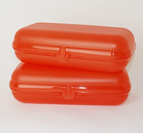 TUPPERWARE Snackbox, Brotdose, Vesperbox, Lunchbox 2X Twin Maxi Lachs