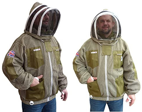 AGS Bee Jacket Imkerjacke, 3-lagig, ultra-belüftet, Grün, Größe XXL