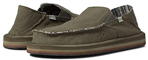 Sanuk Vagabond St Hemp Men's Army (Army, Numeric_9)