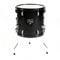 Fame First Step Floor Tom Drum 14x14, Piano Black, Mischholz Kessel, Aluminium Hardware, Robuste Stahlspannreifen, Ideal für Anfänger und Musikschulen