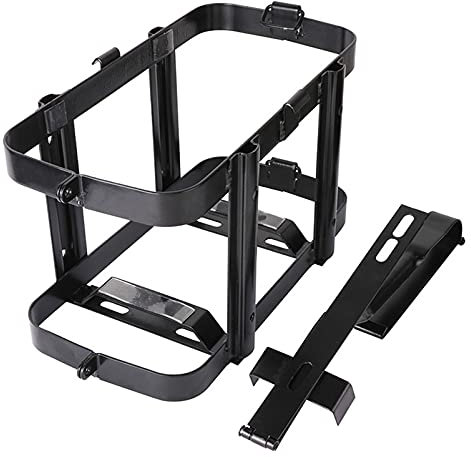 LOUFOU 10L Benzinkanister Benzin Diesel Kanister Tragbarer Dieselkanister aus Edelstahl 304 mit Entlüftung und flexiblem Auslauf Kit Abnehmbare Halterung Reserve Kanister