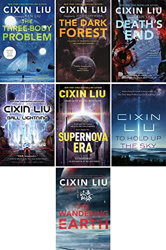 mukawa Ensemble de Collection de 7 Livres de Science-Fiction de Cixin Liu (Problème à Trois Corps, Forêt Sombre, Fin de la Mort, Boule de Foudre, Ère Supernova, pour retenir Le Ciel, Terre errante)