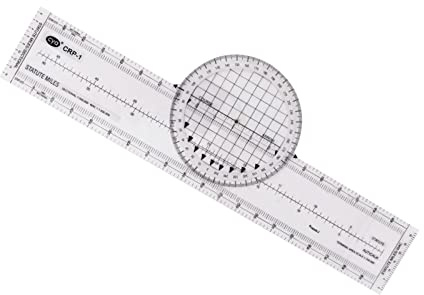 LOVIVER Clear Plotter Regla de Cálculo de Aviación Regla de Ingeniería