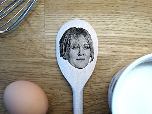 Happy Valley's Sarah Lancashire Merch Gift Idea Image On A Wooden Spoon-Novelty Memorabilia Present