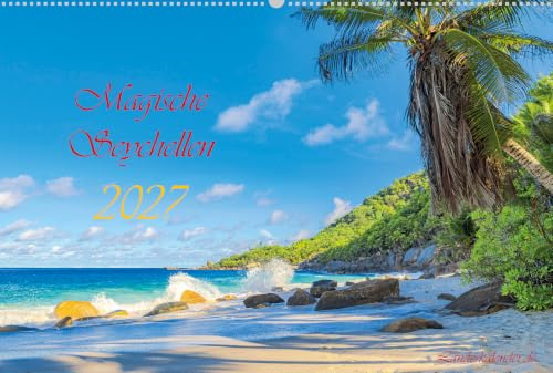 Fotokalender Magische Seychellen, ein Kalender mit Motiven der Seychellen. (XXL 70 x 47 cm)