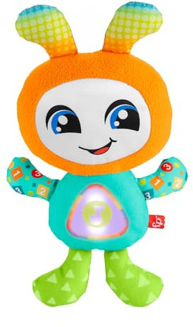 Fisher-Price Juguete Educativo para bebés y niños pequeños, DJ Groovin' Go con Luces Musicales y Sonidos para niños a Partir de 6 Meses, versión Alemana HWY28
