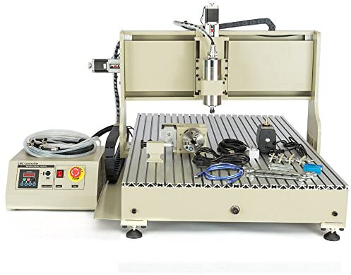 Máquina de grabado CNC DIY 6090, fresadora de 4 ejes, fresadora CNC, máquina de grabado de 2200 W, con USB, router para metal, cristal, madera, piedra, 2,2 kW