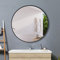 Acezanble Rund Dekorativer Spiegel ?50cm mit Aluminiumrahmen,Einfacher Wandspiegel Rahmenspiegel f¨¹r Schlafzimmer Wohnzimmer Badezimmer(schwarz)
