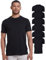 True Classic Herren T-Shirts – Kurzarm Rundhals Uni T-Shirt für Männer, Pack of 6, Black, M