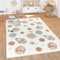 Paco Home Teppich Kinderzimmer Baby Krabbeldecke Krabbelmatte Spielmatte Waschbar rutschfest Regenbogen Planet Sonne Tiere Weich, Grösse:80x150 cm, Farbe:Bunt 3