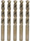 M35 Cobalt Drill Bit Set, 13mm, 5 Pieces | for Hard Metals Like Stainless Steel, Cast Iron | Exceptional Heat Resistance | Metric 5% Cobalt M35 Grade HSS-CO | Industrial-Grade Straight Shank Design
