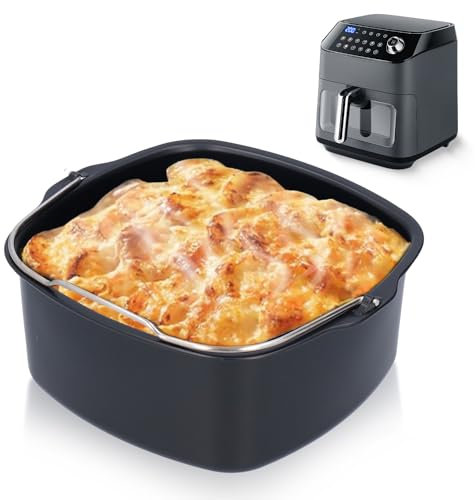 Tortiera Per Friggitrice Ad Aria, Teglia Per Torte in Ferro, Teglie Per Formaggi, Torte, Pane, Stampi Per Dolci, Accessori Per Friggitrice Per HD9925 HD9860 HD9905 01(18cm)