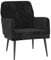 CKioict Gaming Stuhl Sessel Wohnzimmer Cocktailsessel Sessel Schwarz 62x79x79 cm SamtGeeignet für Büro, Schlafzimmer, Arbeitszimmer