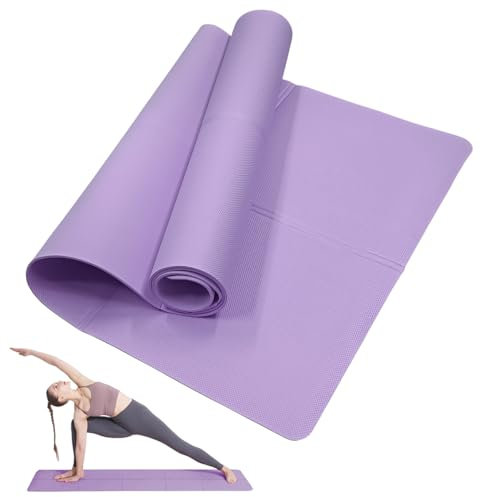 NIUAWASA Faltbare Yogamatte, Rutschfeste Tragbare 4 mm Dicke EVA-Gymnastikmatte für Frauen Männer Fitness Yoga Pilates Workout Outdoor Camping Reisen