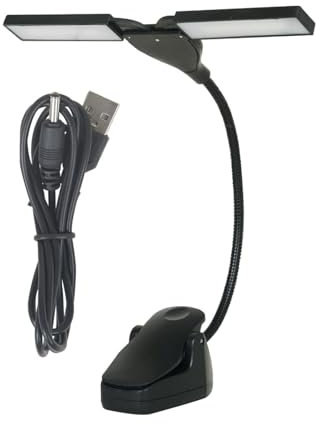 MagiDeal Notenpultleuchte zum Anklipsen an der professionellen Klavierlampe, Leselampe, Klavier-Schreibtischlampe für Klavier, DJ, Buch, Lesen, Basteln
