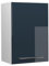 Vicco Hängeschrank Fame-Line, hängender Küchenschrank, Dunkelblau Hochglanz/Weiß, 50 cm