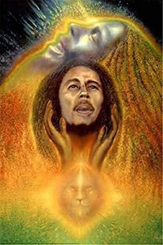 TNXEV 5D-Diamantgemälde Bob Marley, Stickerei, Kreuzstich, Strass-Kunsthandwerk, handgefertigt, Wandkunst-Dekoration für Zuhause, 30 x 40 cm