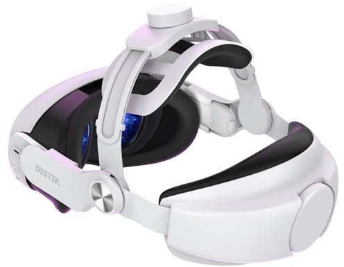 DESTEK QH3 Pro M Comfort Head Strap, Magnetic Design for Charging with Your Own Battery Compatible with Meta Quest 3/ Quest 3S, Cost-Effective & Eco-Friendly