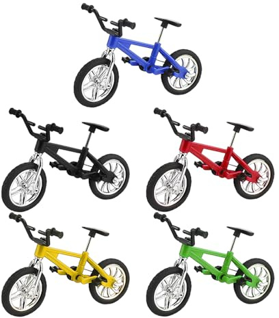 HDGSAFD 5-Teiliges Fahrradmodell, Mini-Fahrrad, Kreatives Simulationsmodell, Desktop-Dekoration, Ornamente, Kinderfahrrad-Modellspielzeug