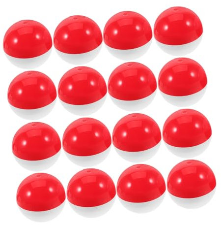 ibasenice 50pcs Round Shell Mini Mason Jars Bulk Gumball Machines Small Containers Vending Machine for Basket White Red Containers Prizes Upswing Capsule Cookie Jar Plastic
