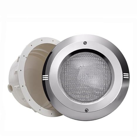 LGJEGD Projecteurs Piscine à LED PAR56 en Acier Inoxydable, 12 V, IP68, étanches, 6-24 W (RGB+Control,9w)