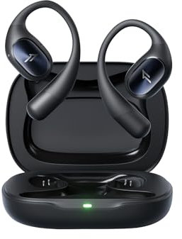 1MORE S31 Open Ear Kopfhörer, Bluetooth 5.3 Ohrhörer, Sportkopfhörer mit Ohrhaken, kabellose Ohrhörer mit 4 Mikrofonen für klare Anrufe, 8,2 g leicht, IPX5, EQ, 30 Std.