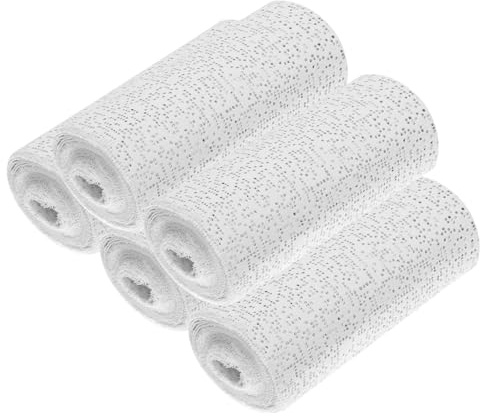 5 Pack Plaster Cloth Rolls Gauze Bandages Plaster Wrap Strips 8 in x 9 ft for Belly Casts DIY Hobby Crafts for Mask Making Body Molds Scenery Art