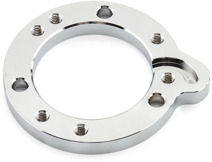 ARLEO Fit For H/a/r/l/e/y S//S S/u/p/e/r E G Carb Carburetor Accessories Aluminum Motorcycle C//V Air Filter Cleaner Adapter Plate Black Chrome(Chrome)