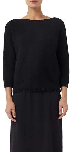 Comma Baumwollpullover mit Leo-Schleifendetail am Rücken