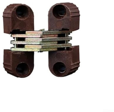 6 unsichtbare Scharniere für nahtlose Tür- und Möbelverbindungen (braun)