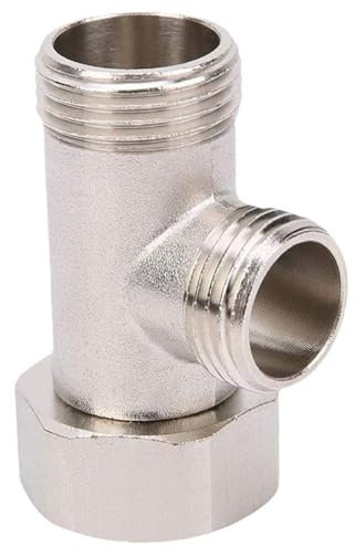Bidet T-Adapter, 7/8 Brass 3 Way Faucet Splitter, ajustement du tuyau de soupape pour la tête de douche Fauce pulvérisateur