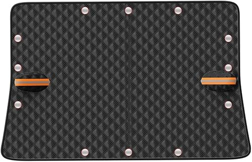 RESKIU Magnetische Autoabdeckung Scheibenschutz für Ford Transit 2012-2021, Faltbare Windschutzscheibenabdeckung Frontscheibenabdeckung Winter