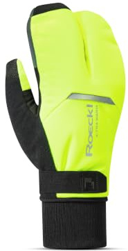 Roeckl Villach 3 Lobster Winter Fahrrad Handschuhe lang gelb/schwarz 2027: Größe: 10