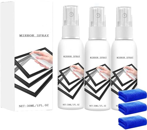 Reflective Window Spray for Home & Car, 30ml Instant One Way Mirror Spray, Privacy Window Tint Film Sprays, Glass Reflective Coating Sprays for House, and Automotive Glass, (3pcs)